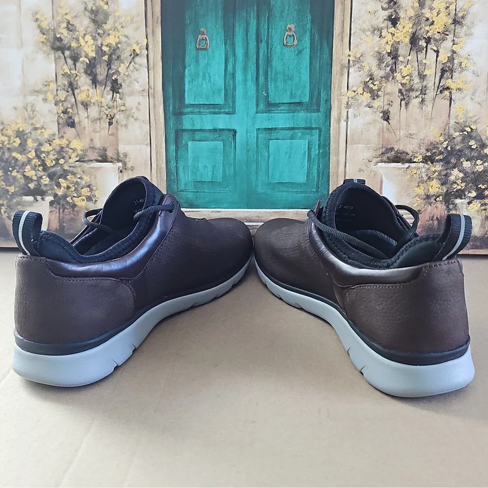 Johnston & Murphy Men's XC4 Prentiss Brown Leather Athletic Shoes Size 11.5